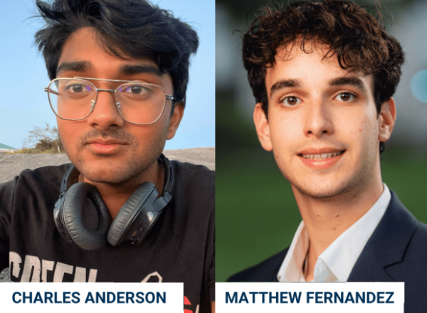 Charles Anderson (left) and Matthew Fernandez (right)